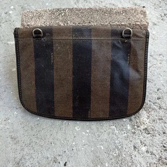 Vintage Fendi Pecan canvas crossbody - Picture 4 of 11